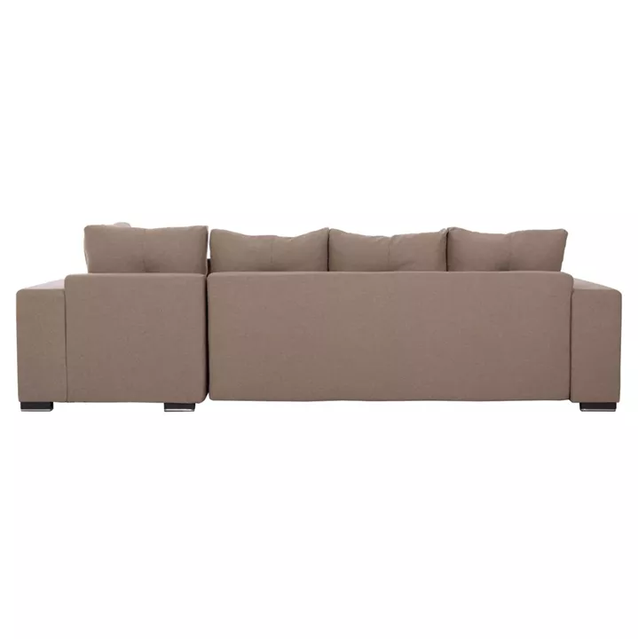 CORNER SOFA-BED WITH STORAGE SPACE TRENDSTON HM3302.03R BEIGE FABRIC 298x177x95Hcm.