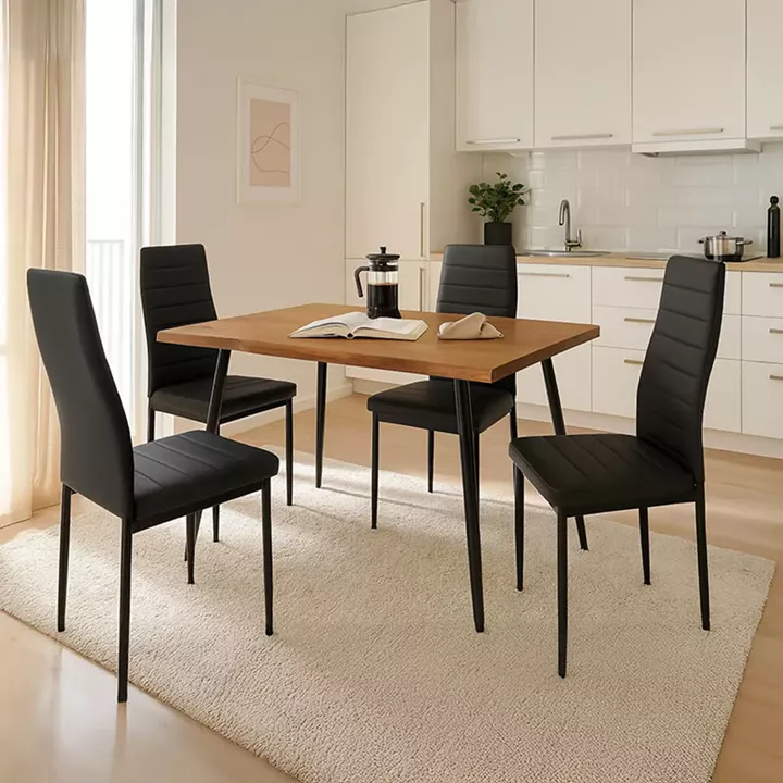 Τραπεζαρία Neve-Parker pakoworld σετ 5τμχ 120x80x75εκ