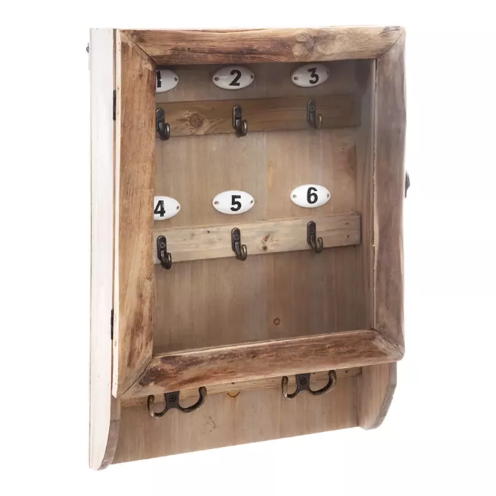 Wall keybox Keledy pakoworld fir in natural color 26.4x8x38cm