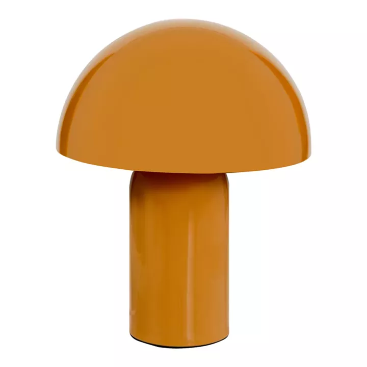 Table lamp Mushi pakoworld metal in yellow color D20x24,5cm