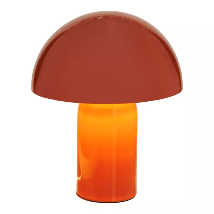 Table lamp Mushi pakoworld metal in terracotta color D20x24,5cm