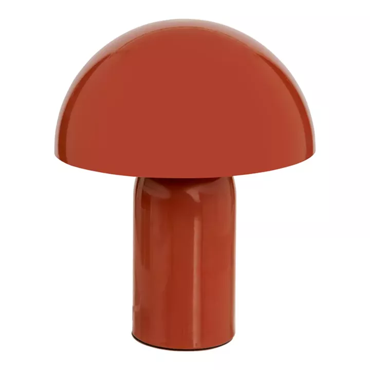 Table lamp Mushi pakoworld metal in terracotta color D20x24,5cm