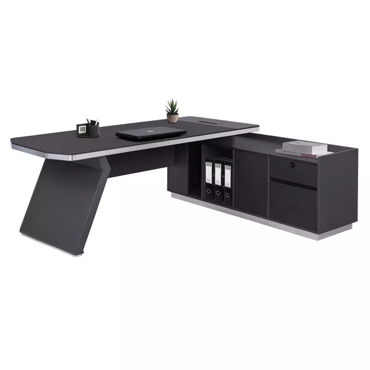 Professional office  right corner Rosewood HM2084R 220x180x76cm