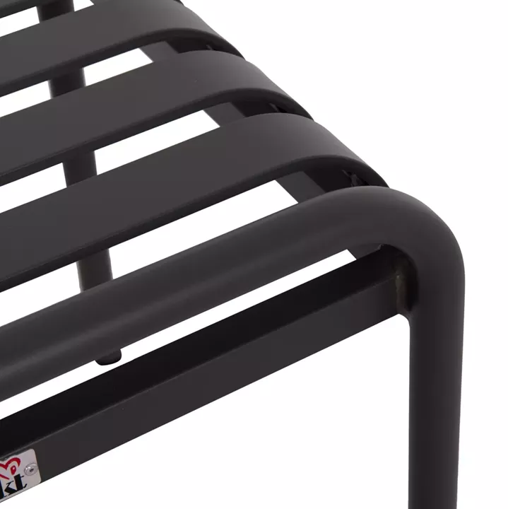 ALUMINUM STOOL RACHEL HM6340.01 GREY COLOR 45x45x46Hcm.