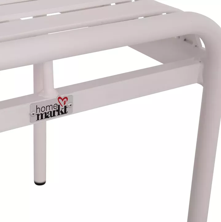 ALUMINUM STOOL RACHEL HM6340.02 WHITE COLOR 45x45x46Hcm.