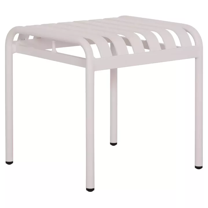 ALUMINUM STOOL RACHEL HM6340.02 WHITE COLOR 45x45x46Hcm.