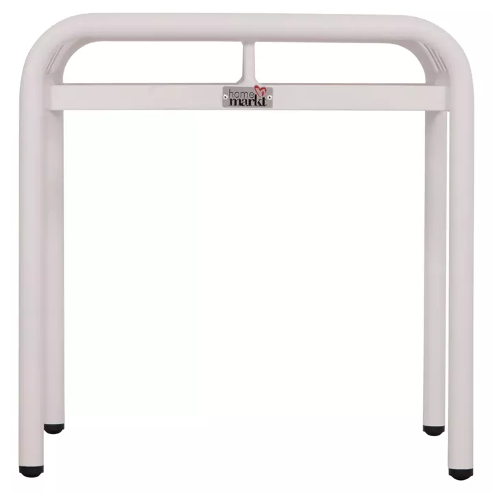 ALUMINUM STOOL RACHEL HM6340.02 WHITE COLOR 45x45x46Hcm.