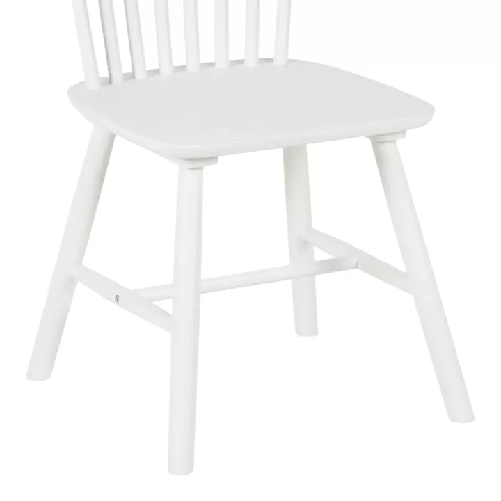 Melia pakoworld rubberwood chair in white shade 45x51x87cm