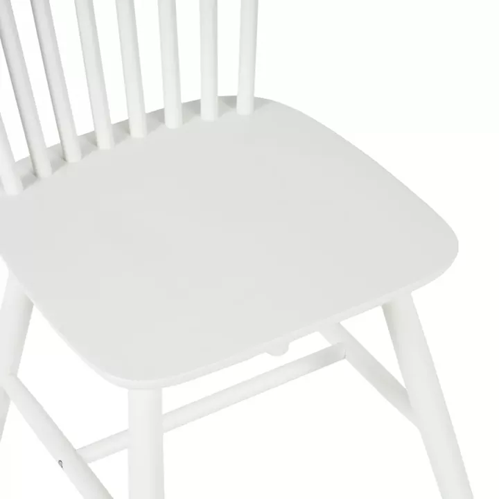 Melia pakoworld rubberwood chair in white shade 45x51x87cm