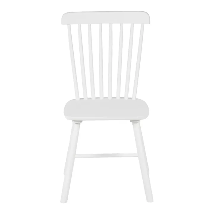 Melia pakoworld rubberwood chair in white shade 45x51x87cm