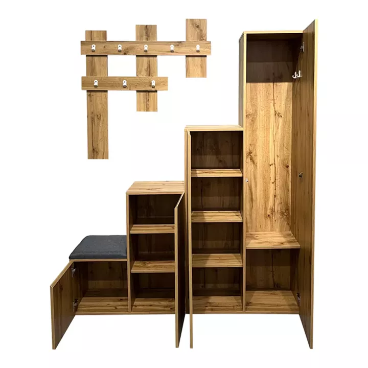 Nenich pakoworld entrance furniture in sonoma shade 150x37x180cm