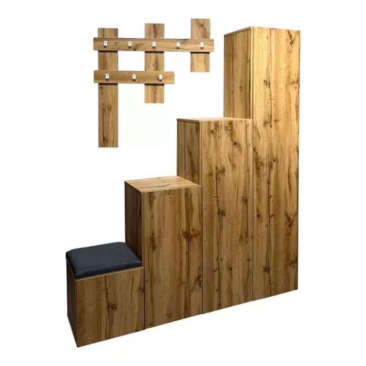Nenich pakoworld entrance furniture in sonoma shade 150x37x180cm