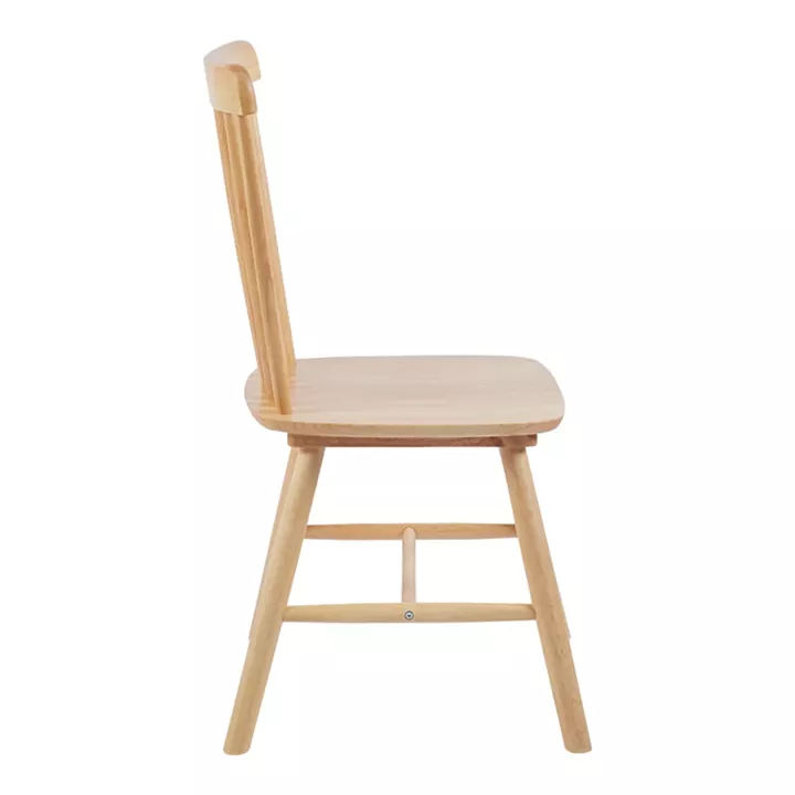 Καρέκλα Melia pakoworld rubberwood σε φυσική απόχρωση 45x51x87εκ
