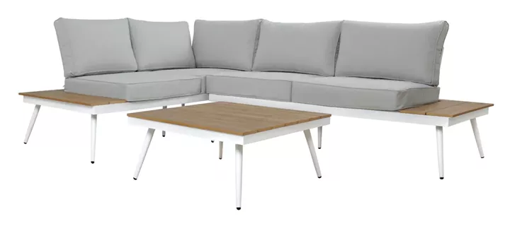 Corner Sofa Aluminum with Table for outdoor spaces HM5126.11