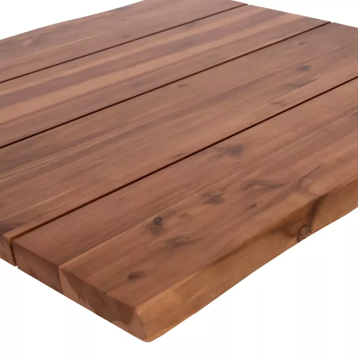 TABLETOP SQUARE HM6300.01 SOLID ACACIA WOOD IN NATURAL COLOR--80x80x3.5 (thickness) cm.