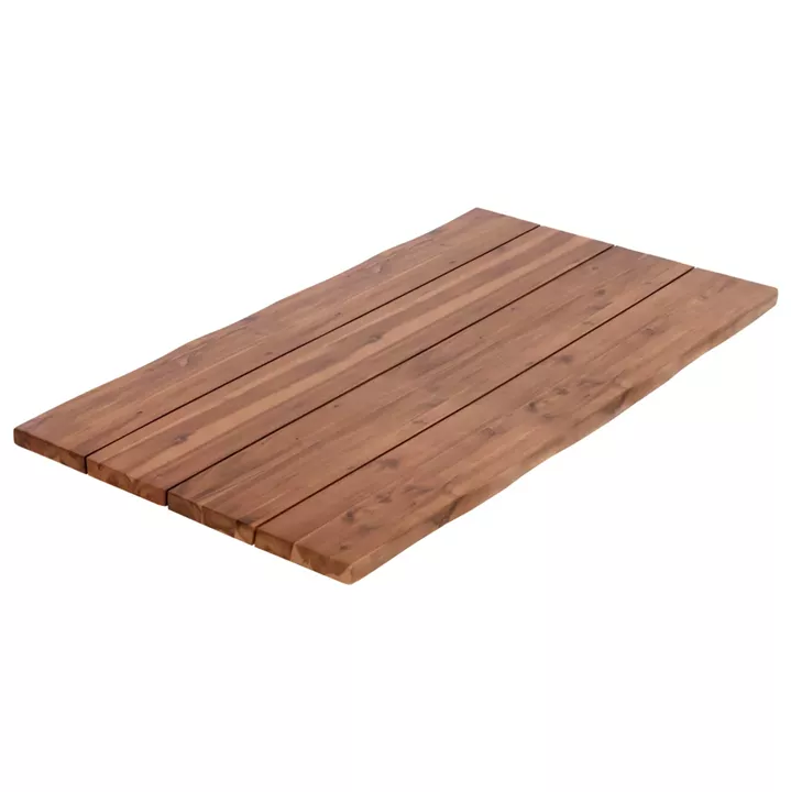 TABLETOP RECTANGULAR HM6301.01 SOLID ACACIA WOOD IN NATURAL COLOR--140x80x3.5 (thickness)cm.