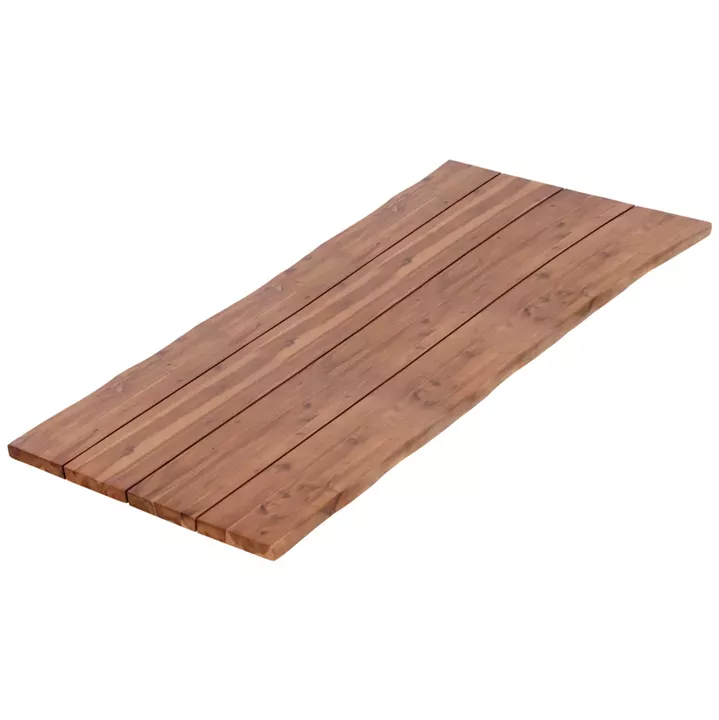 TABLETOP RECTANGULAR HM6303.01 SOLID ACACIA WOOD IN NATURAL COLOR--200x100x3.5 (thickness)cm.