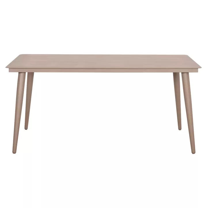 ALUMINUM DINING TABLE RECTANGULAR HIGER HM6291.04 CAPPUCCINO 160x90x78Hcm.