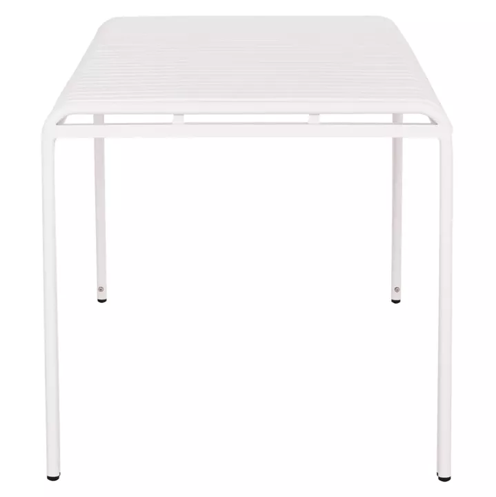 OUTDOOR ALUMINUM TABLE RACHEL HM6339.02 WHITE COLOR 150x80x75Hcm.