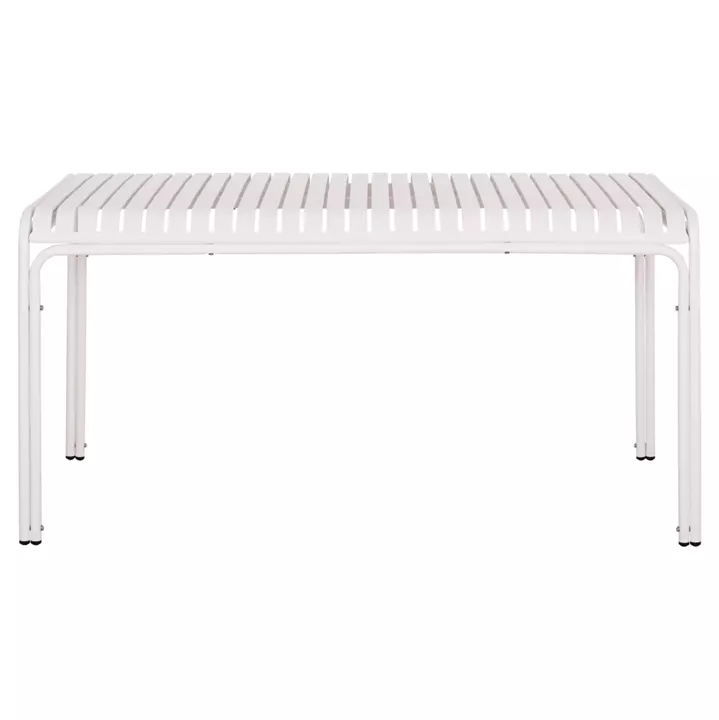 OUTDOOR ALUMINUM TABLE RACHEL HM6339.02 WHITE COLOR 150x80x75Hcm.