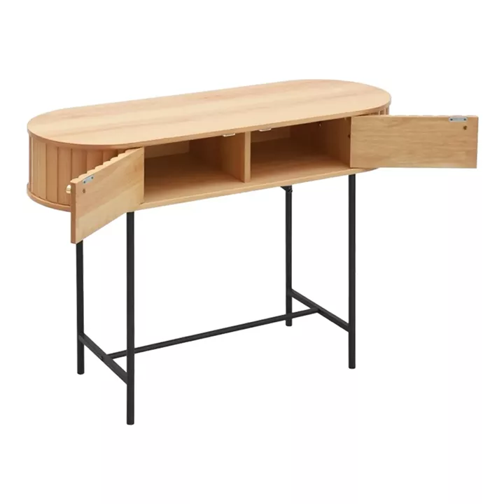 Console Zeplen pakoworld MDF-metal in oak shade 100x35x75cm