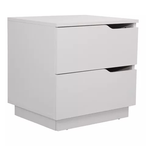 Verena I bedside table pakoworld in white shade 48x40x48cm