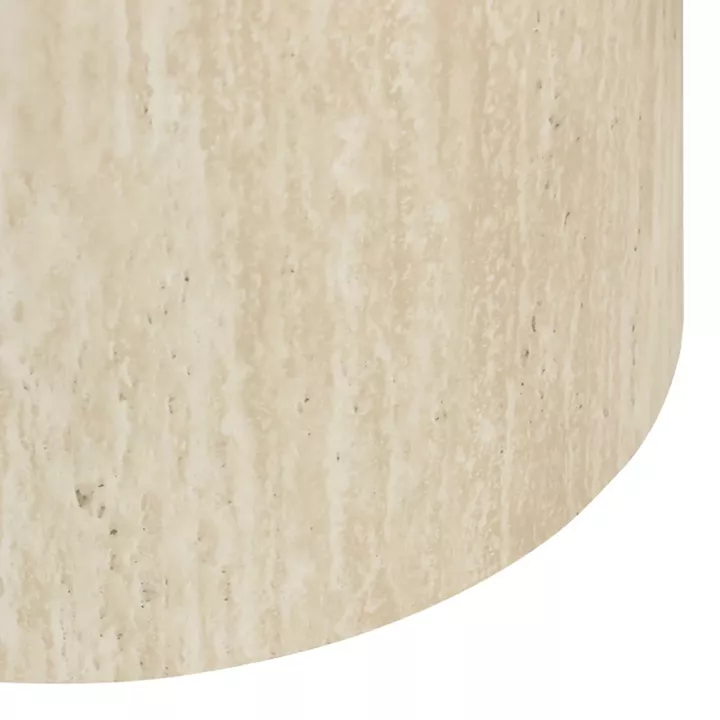 Side tables 2pcs Zonar pakoworld MDF in travertine look