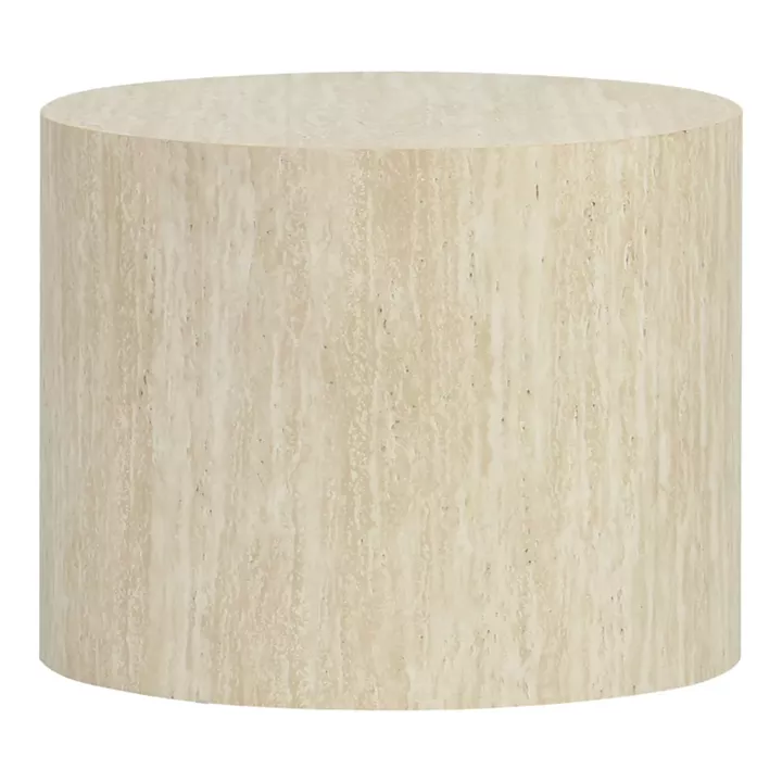 Side tables 2pcs Zonar pakoworld MDF in travertine look