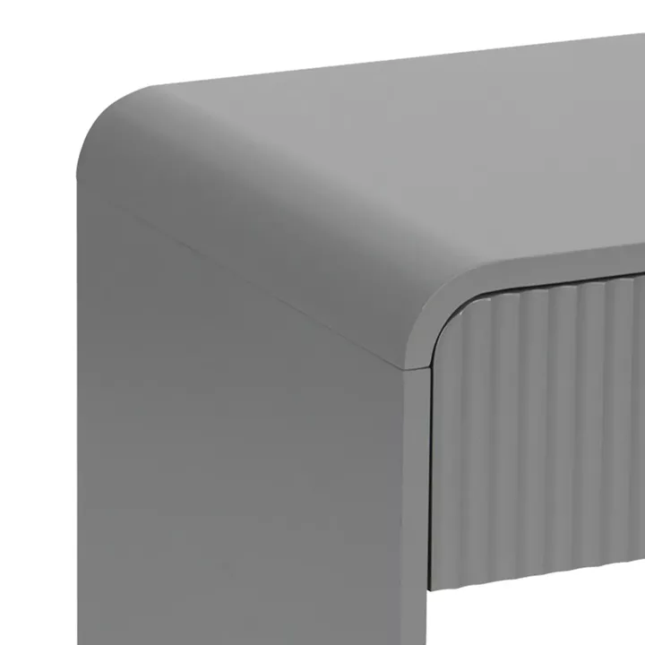 Nightstand Zeplen pakoworld MDF in grey color 40x40x53cm
