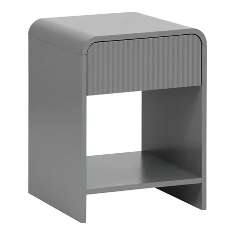 Nightstand Zeplen pakoworld MDF in grey color 40x40x53cm