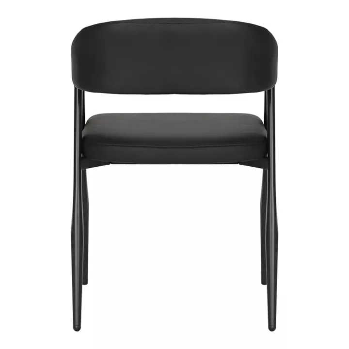Armchair Sezan pakoworld pu in black color 56x55x78cm