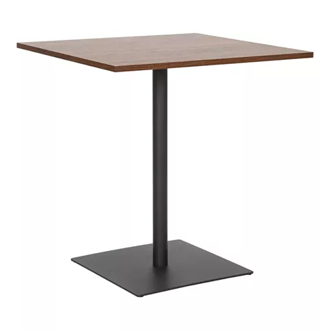 Τραπέζι Nerobian pakoworld mdf σε καρυδί απόχρωση 70x70x75εκ