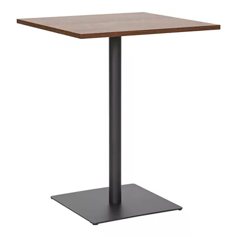 Τραπέζι Nerobian pakoworld mdf σε καρυδί απόχρωση 60x60x75εκ