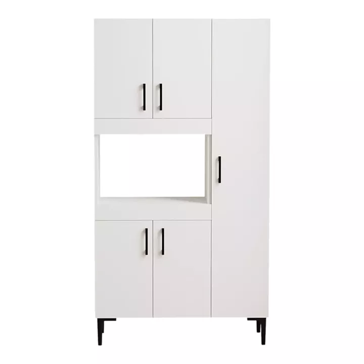 Defne pakoworld kitchen cabinet in white 89x37.5x160cm