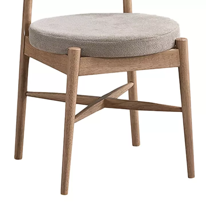 Raudi pakoworld rubberwood chair in natural-ecru shade 45.5x45.5x81cm