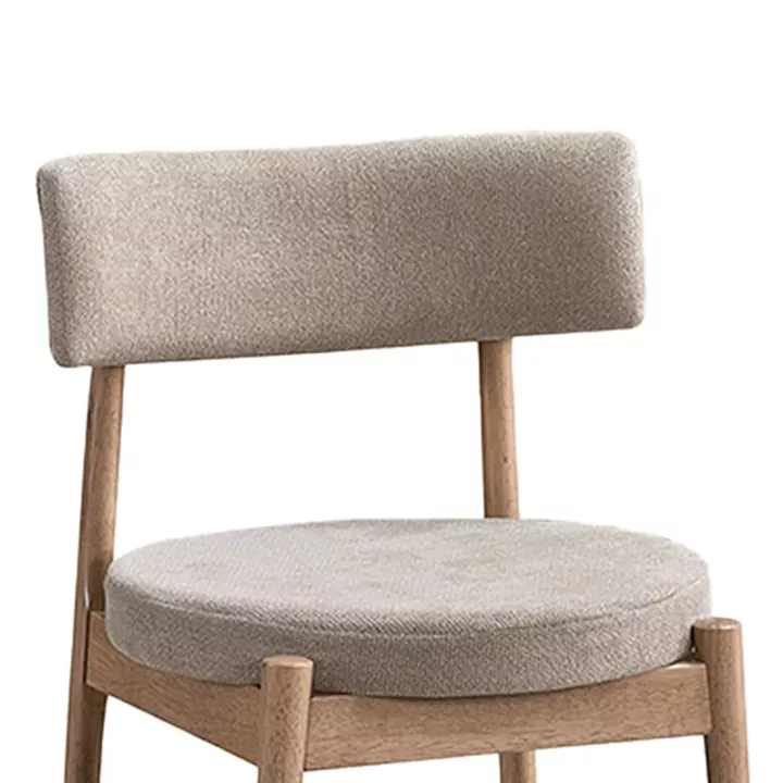 Raudi pakoworld rubberwood chair in natural-ecru shade 45.5x45.5x81cm
