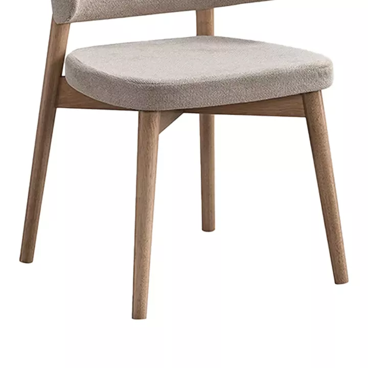 Siena chair pakoworld rubberwood in natural-ecru shade 48x50x81cm