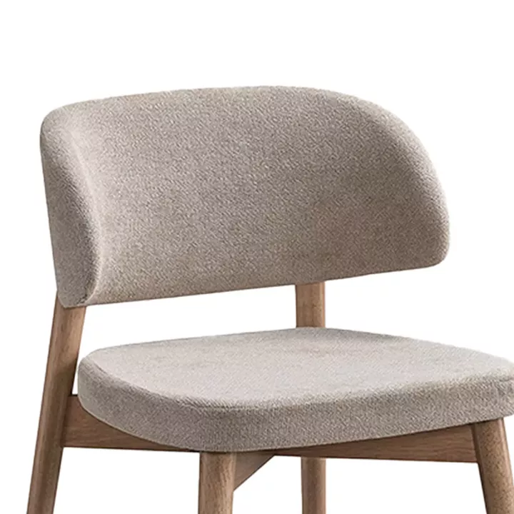 Siena chair pakoworld rubberwood in natural-ecru shade 48x50x81cm