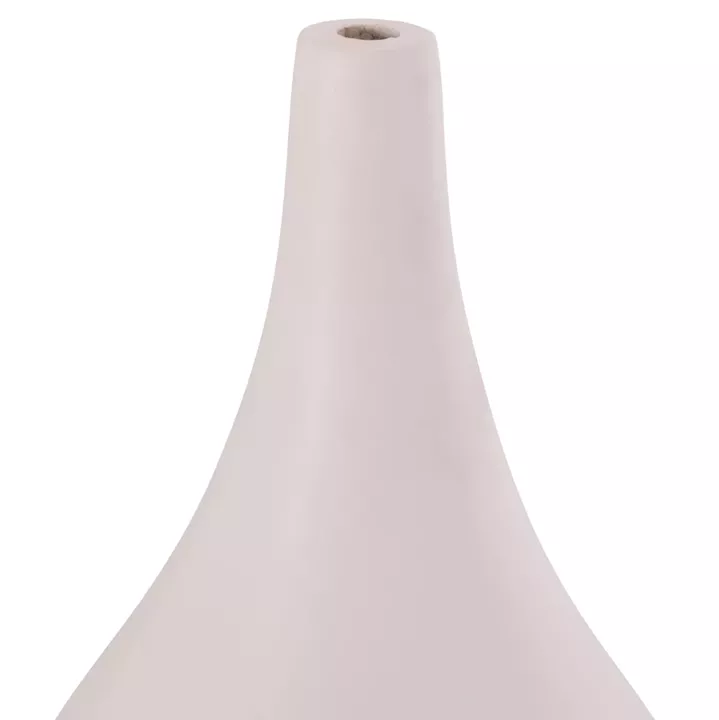 ΕΠΙΤΡΑΠΕΖΙΟ ΔΙΑΚΟΣΜΗΤΙΚΟ ΒΑΖΟ DENI HM4663.02S ΤΕΡΑΚΟΤΑ ΣΕ ΛΕΥΚΟ--Φ15x27Υεκ.