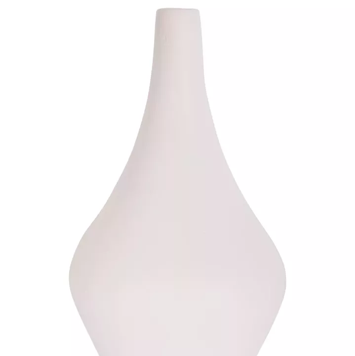 ΕΠΙΤΡΑΠΕΖΙΟ ΔΙΑΚΟΣΜΗΤΙΚΟ ΒΑΖΟ DENI HM4663.02S ΤΕΡΑΚΟΤΑ ΣΕ ΛΕΥΚΟ--Φ15x27Υεκ.