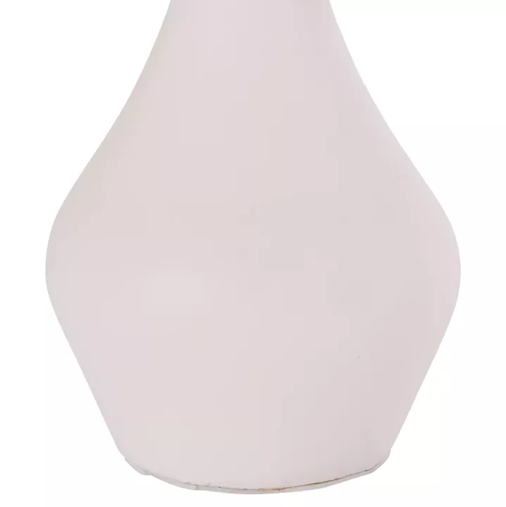 ΕΠΙΤΡΑΠΕΖΙΟ ΔΙΑΚΟΣΜΗΤΙΚΟ ΒΑΖΟ DENI HM4663.02S ΤΕΡΑΚΟΤΑ ΣΕ ΛΕΥΚΟ--Φ15x27Υεκ.