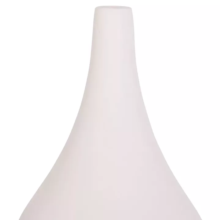 ΕΠΙΤΡΑΠΕΖΙΟ ΔΙΑΚΟΣΜΗΤΙΚΟ ΒΑΖΟ DENI HM4663.02S ΤΕΡΑΚΟΤΑ ΣΕ ΛΕΥΚΟ--Φ15x27Υεκ.