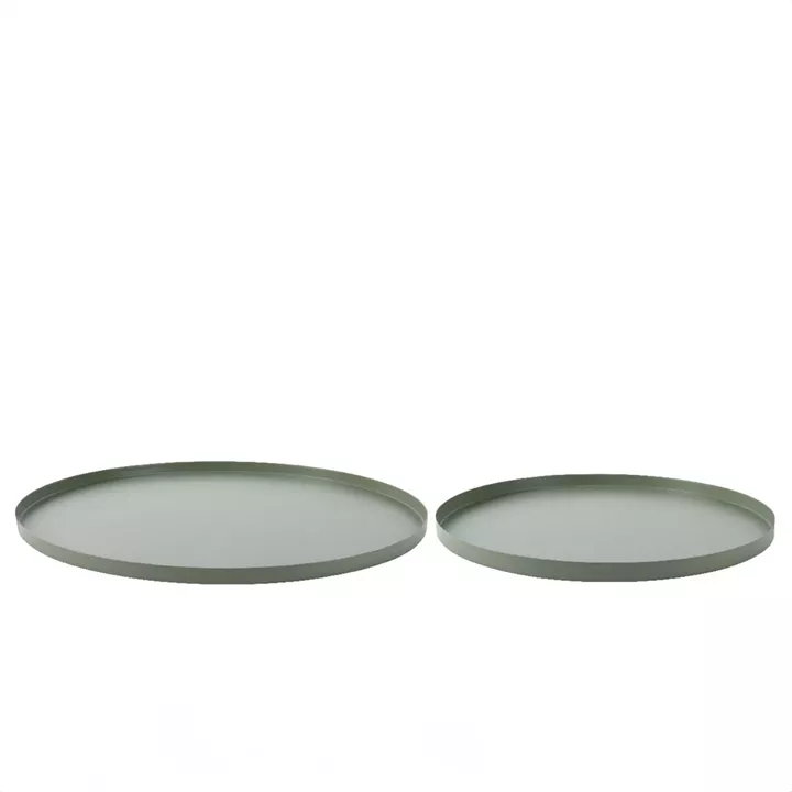 Beauty Home Μεταλλικοι Δίσκοι Σέτ 2 τμχ 35cm x 1.5cm