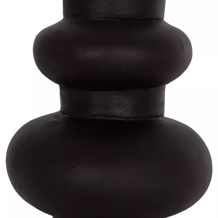 TABLE DECORATIVE VASE LEMA HM4664.01M TERRACOTA IN BLACK--Φ22x29Hcm.