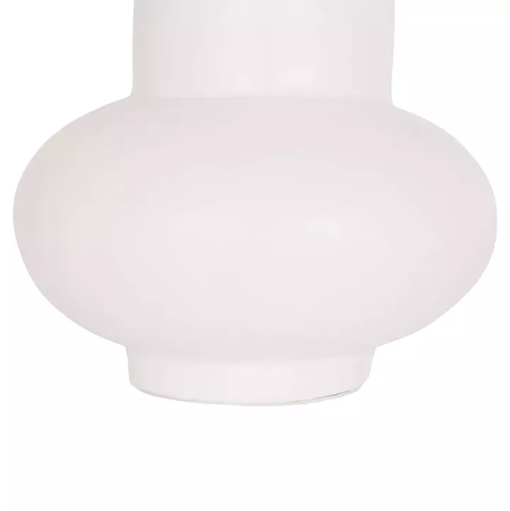 TABLE DECORATIVE VASE LEMA HM4664.02S TERRACOTA IN WHITE--Φ22x22Hcm.
