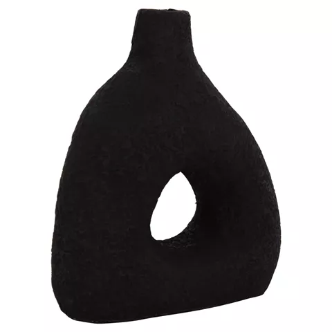 ΕΠΙΤΡΑΠΕΖΙΟ ΔΙΑΚΟΣΜΗΤΙΚΟ ΒΑΖΟ DECANT HM4667.01Μ ΤΕΡΑΚΟΤΑ ΣΕ ΜΑΥΡΟ--17x6.5x20Υεκ.