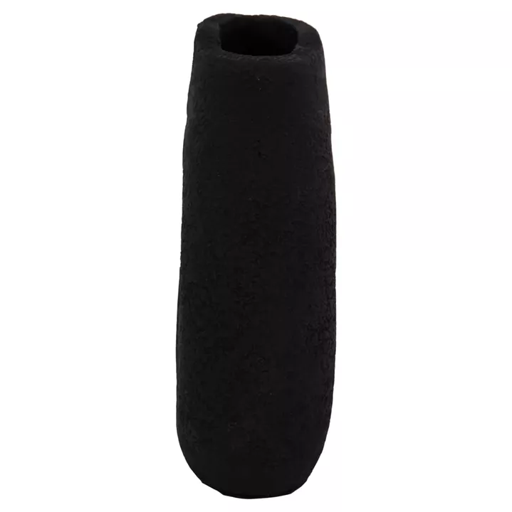 TABLE DECORATIVE VASE DECANT HM4667.01S TERRACOTA IN BLACK--17.5x6.5x17Hcm.