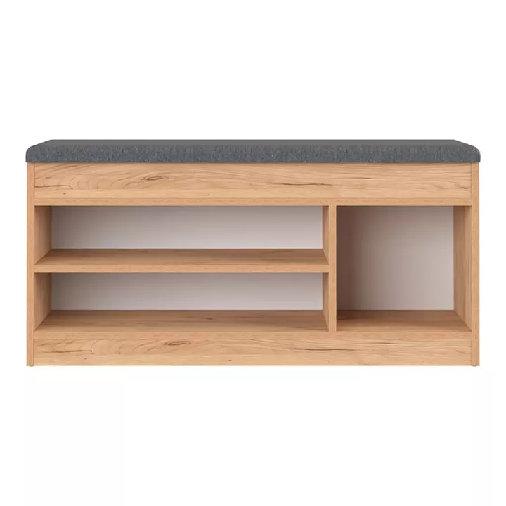 Entrance furniture - stool - shoe rack Oriental pakoworld in oak shade 100x37.2x50cm