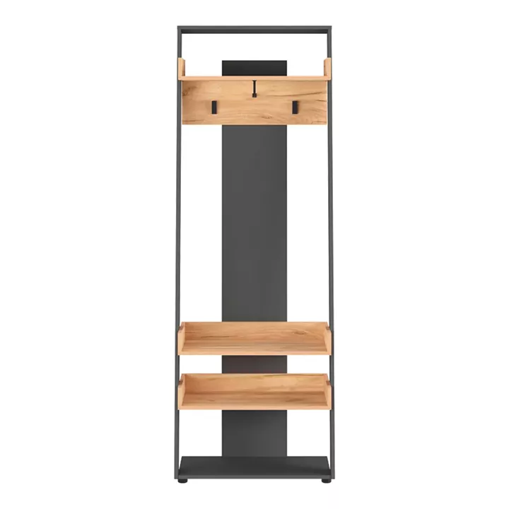 Sciove pakoworld entrance furniture in anthracite-natural shade 70x40x200cm