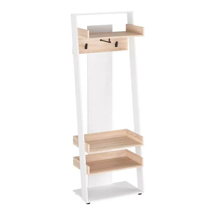 Sciove pakoworld entrance furniture in white-natural shade 70x40x200cm